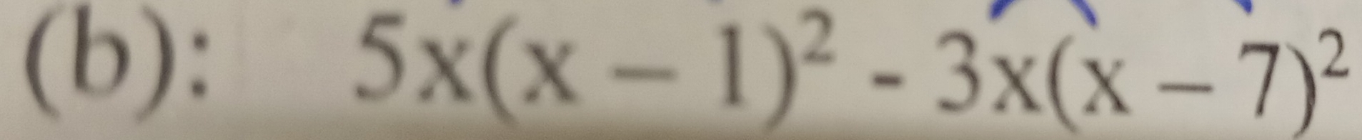 5x(x-1)^2-3x(x-7)^2