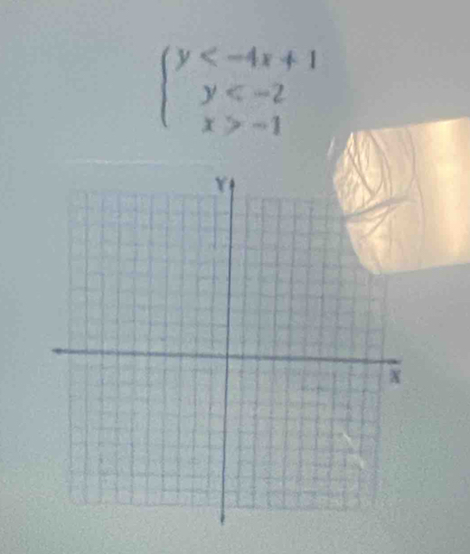 beginarrayl y -1endarray.