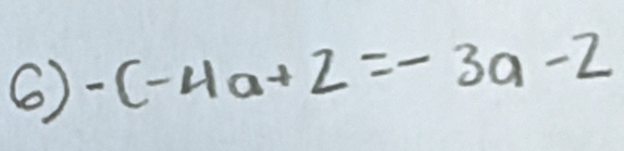 6 -c-4a+2=-3a-2