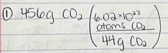 (D 456CO_2(frac 6.02* 10^(23)(frac 2* 144gCO_2)