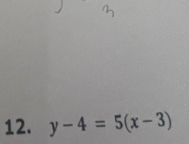 y-4=5(x-3)