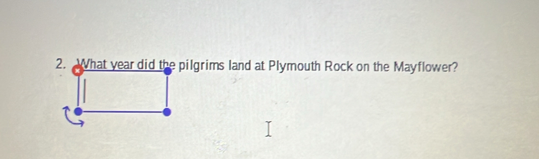 What year did the pilgrims land at Plymouth Rock on the Mayflower?