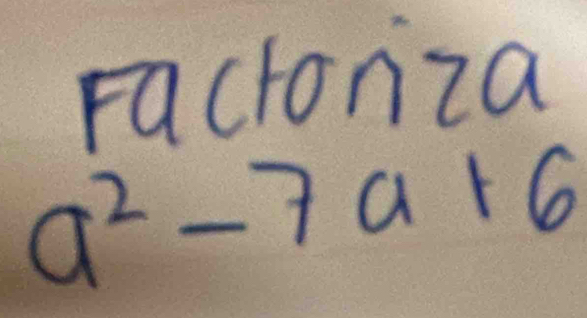 a^2-7a+6