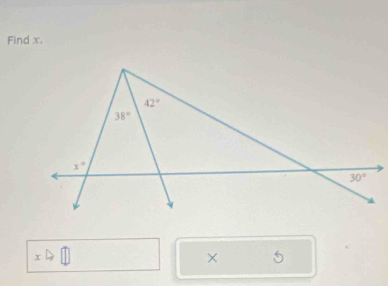 Find x.
x4 |
× 5