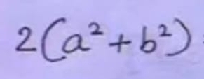 2(a^2+b^2)