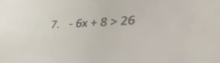 -6x+8>26