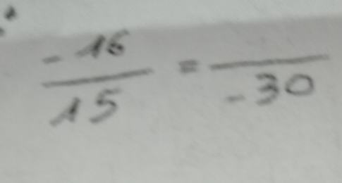  (-16)/15 =frac -30