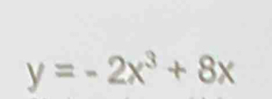 y=-2x^3+8x