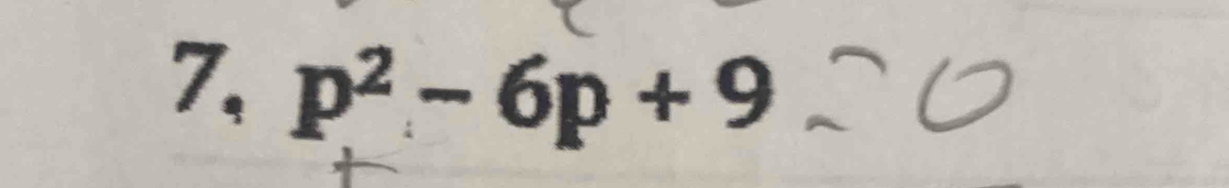 7, p^2-6p+9