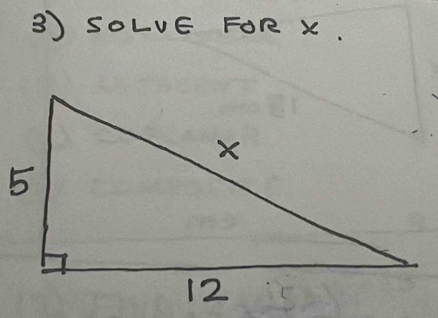 solvE For x.