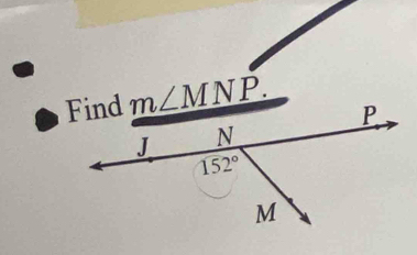 m∠ MNP.