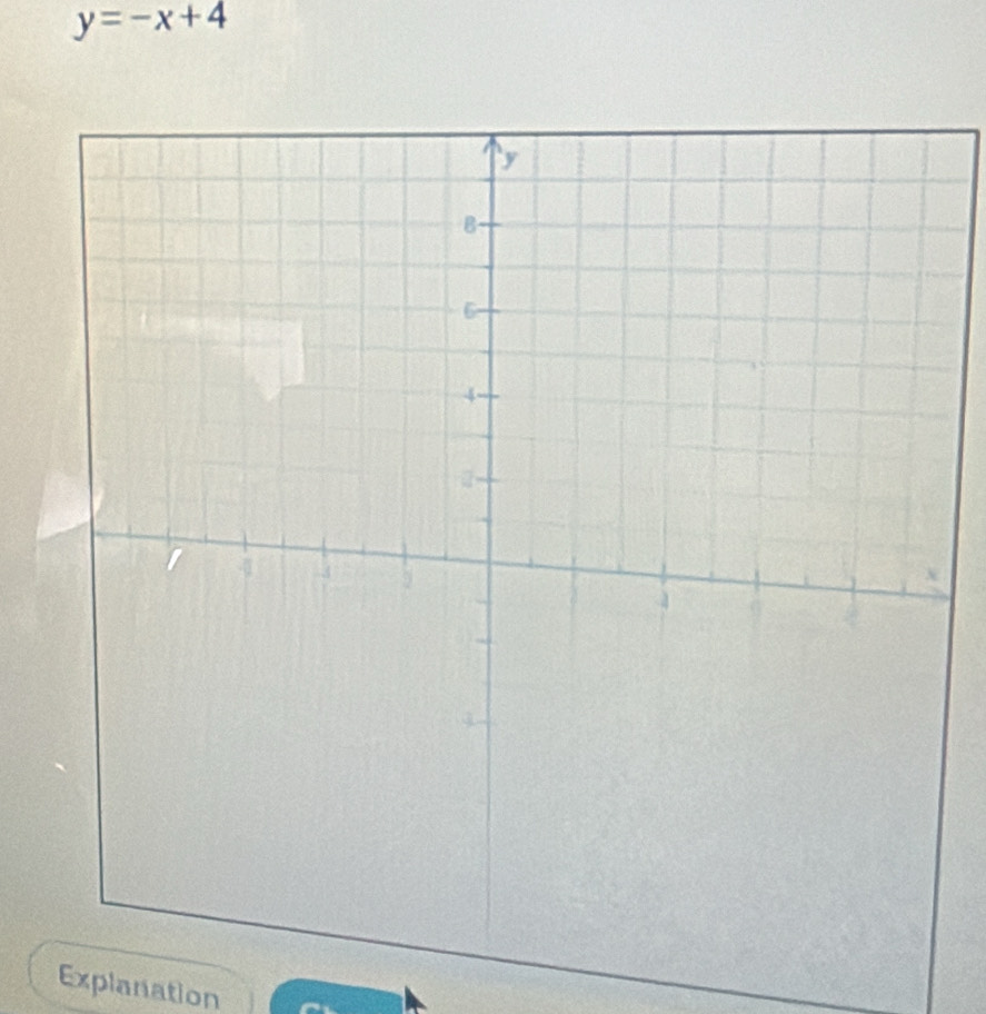 y=-x+4
Explanation