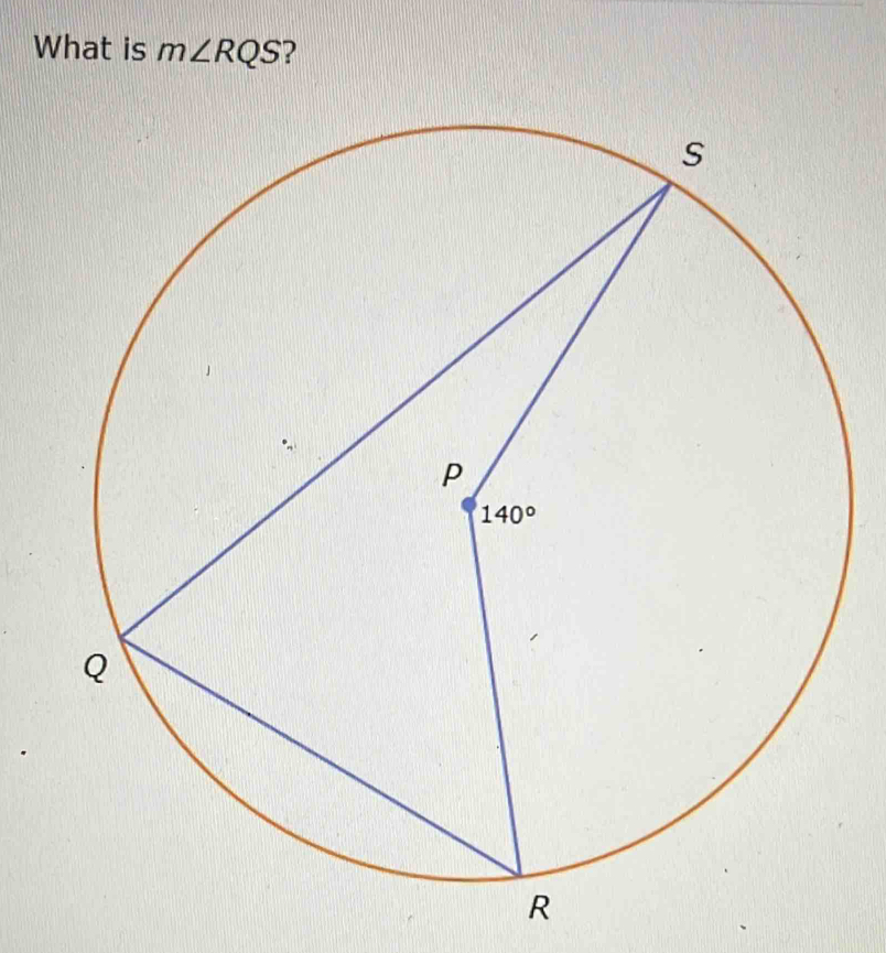 What is m∠ RQS ?