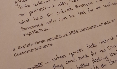 Explain three benefits of GREAT customer service t 
Customers/Guests.