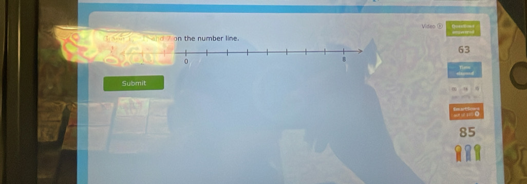 on the number line.
0
8
Submit