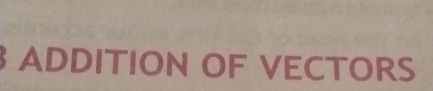 ADDITION OF VECTORS