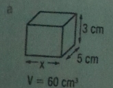 V=60cm^3