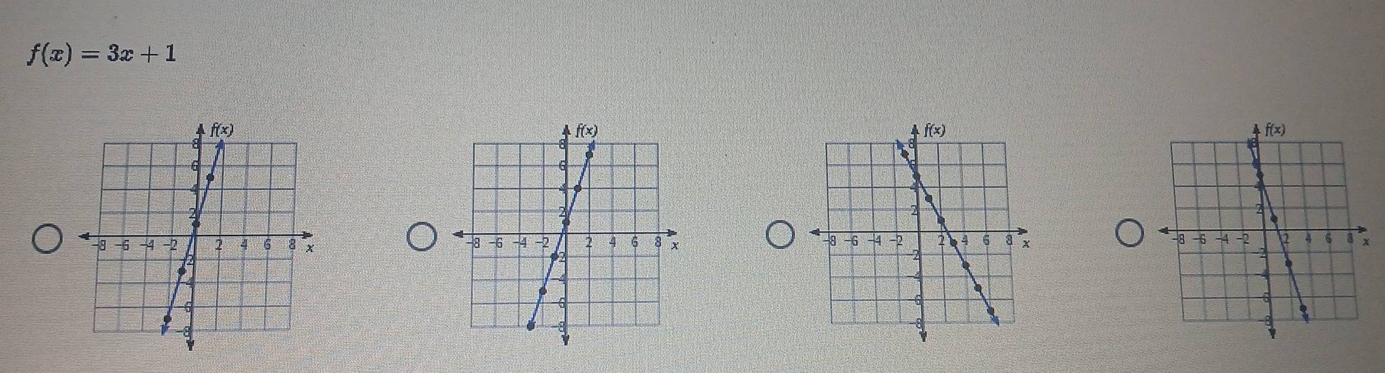 f(x)=3x+1