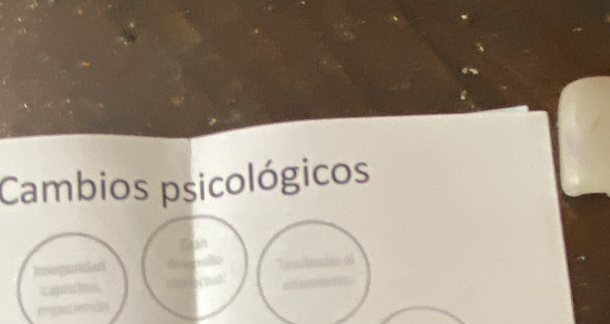 Cambios psicológicos