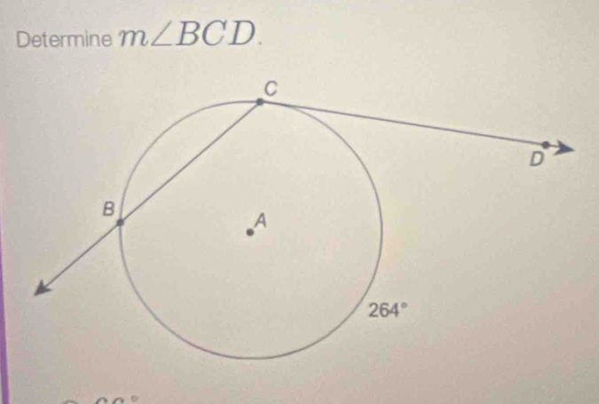 Determine m∠ BCD.