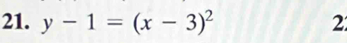 y-1=(x-3)^2 2