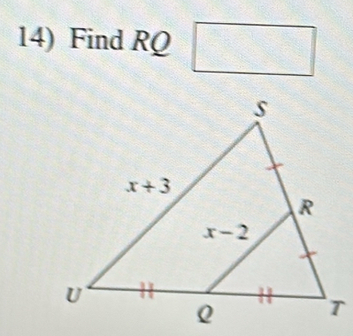 Find RQ □