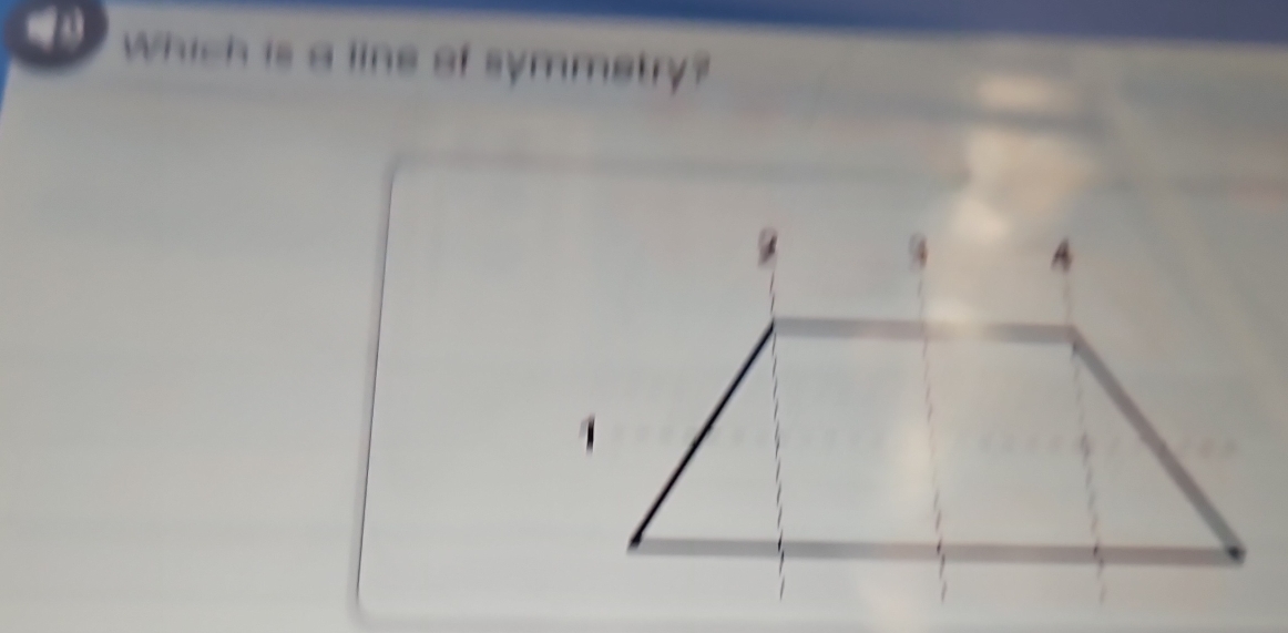 Which is a line of symmetry?