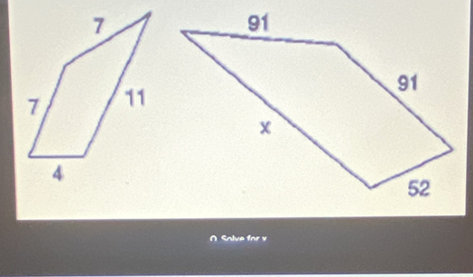 ∩ Solve for x