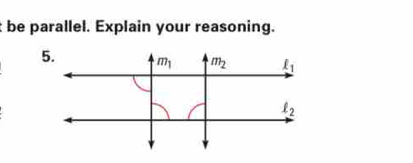 be parallel. Explain your reasoning.