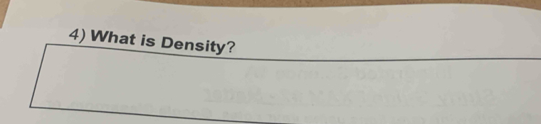 What is Density?