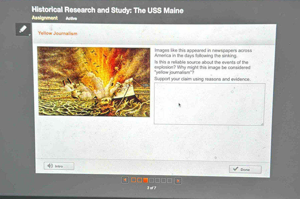 Solved: Historical Research and Study: The USS Maine Assignment Active ...