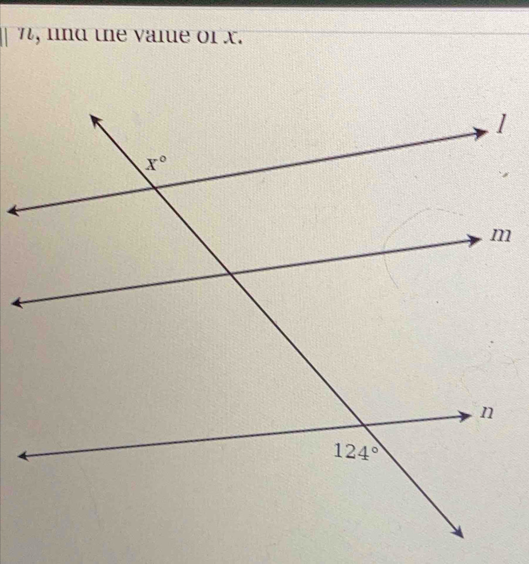 π, nnd tne vaiue or x.