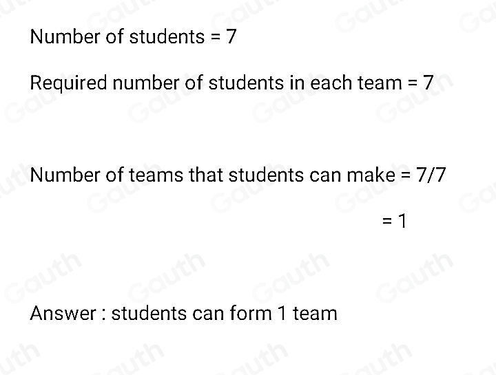 Solved: Video There are 7 students that want to play in a volleyball ...