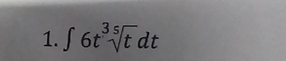 ∈t 6tsqrt[3s](t)dt