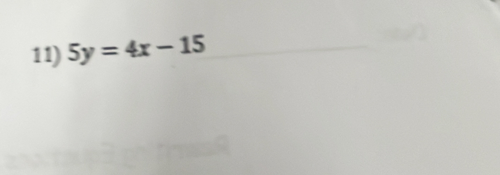 5y=4x-15