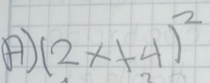 ④) (2x+4)^2