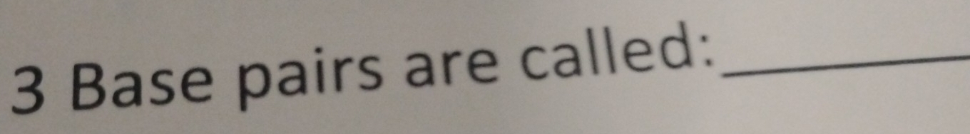 3 Base pairs are called:_