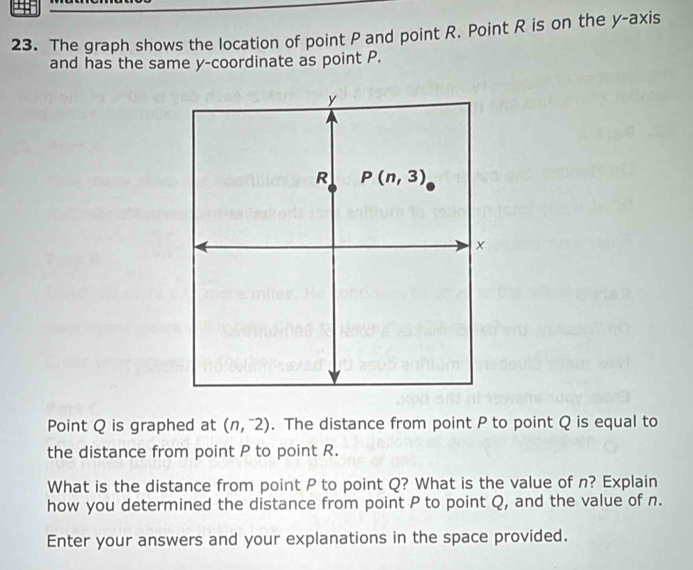 Solved: The graph shows the location of point P and point R. Point R is ...