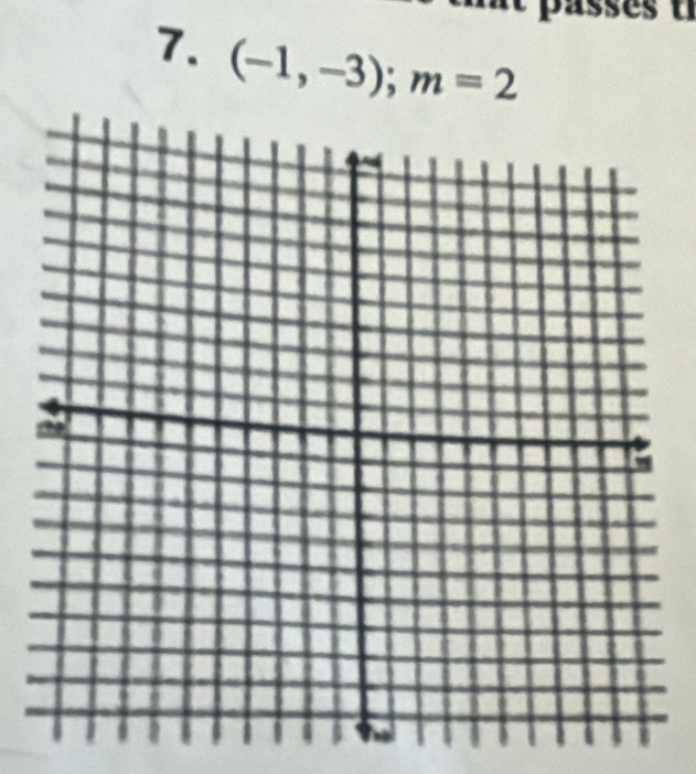 ass es t 
7. (-1,-3); m=2