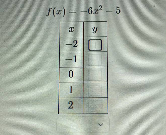 f(x)=-6x^2-5