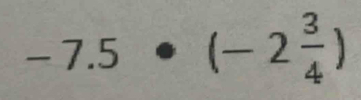 -7.5· (-2 3/4 )