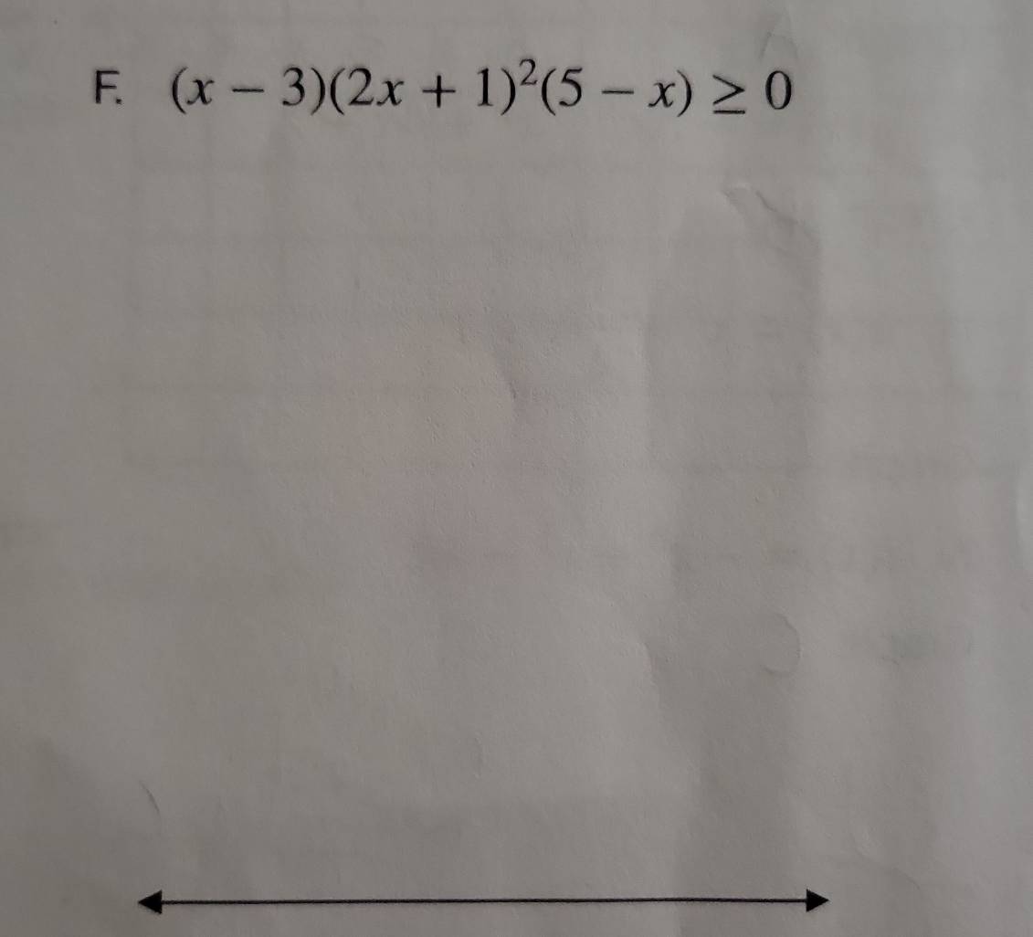 (x-3)(2x+1)^2(5-x)≥ 0