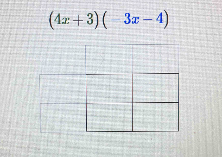 (4x+3)(-3x-4)