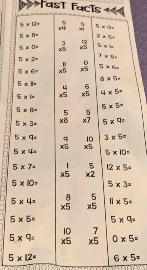 ast Facís
C
5* 12=
6* 5=