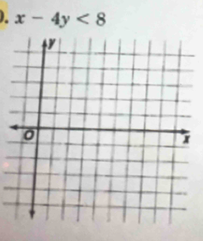 ). x-4y<8</tex>