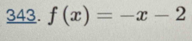 f(x)=-x-2