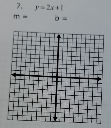 y=2x+1
m= b=