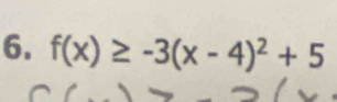 f(x)≥ -3(x-4)^2+5