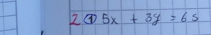 2oplus 5x5x+3y=65