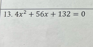 4x^2+56x+132=0